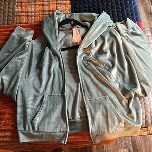 Teal Velvet Victoria secret jacket